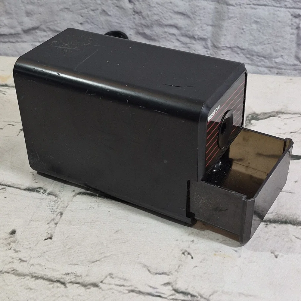 Boston‎ Electric Pencil Sharpener Model 18 Desktop Cord 296A Red Black